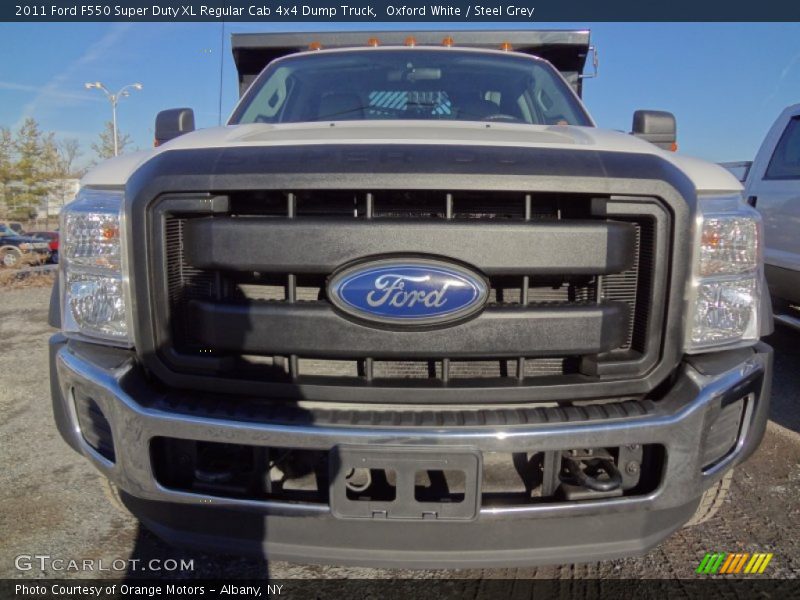 Oxford White / Steel Grey 2011 Ford F550 Super Duty XL Regular Cab 4x4 Dump Truck