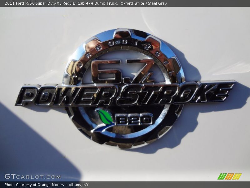 Oxford White / Steel Grey 2011 Ford F550 Super Duty XL Regular Cab 4x4 Dump Truck
