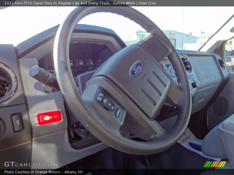 Oxford White / Steel Grey 2011 Ford F550 Super Duty XL Regular Cab 4x4 Dump Truck