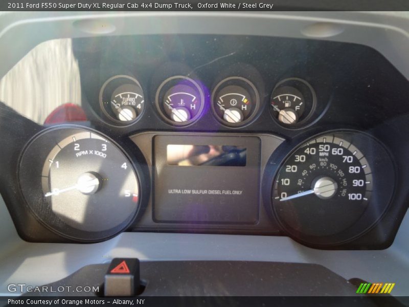 Oxford White / Steel Grey 2011 Ford F550 Super Duty XL Regular Cab 4x4 Dump Truck