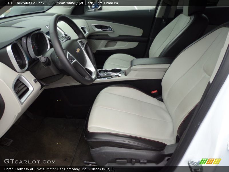  2010 Equinox LT Jet Black/Light Titanium Interior