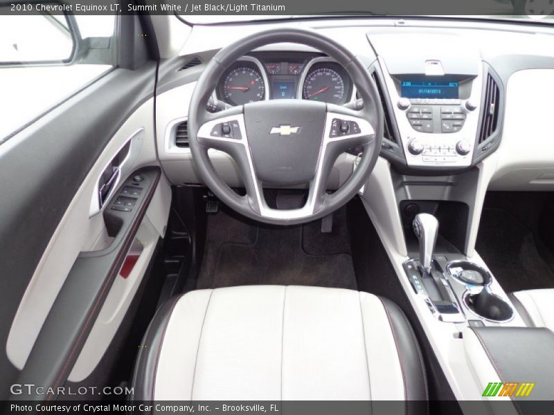  2010 Equinox LT Jet Black/Light Titanium Interior
