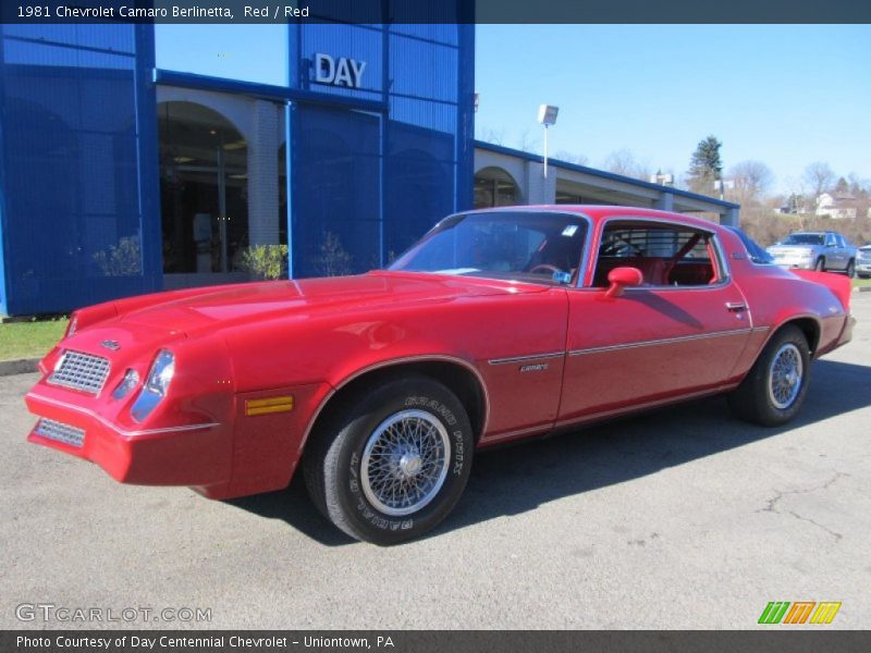 Red / Red 1981 Chevrolet Camaro Berlinetta