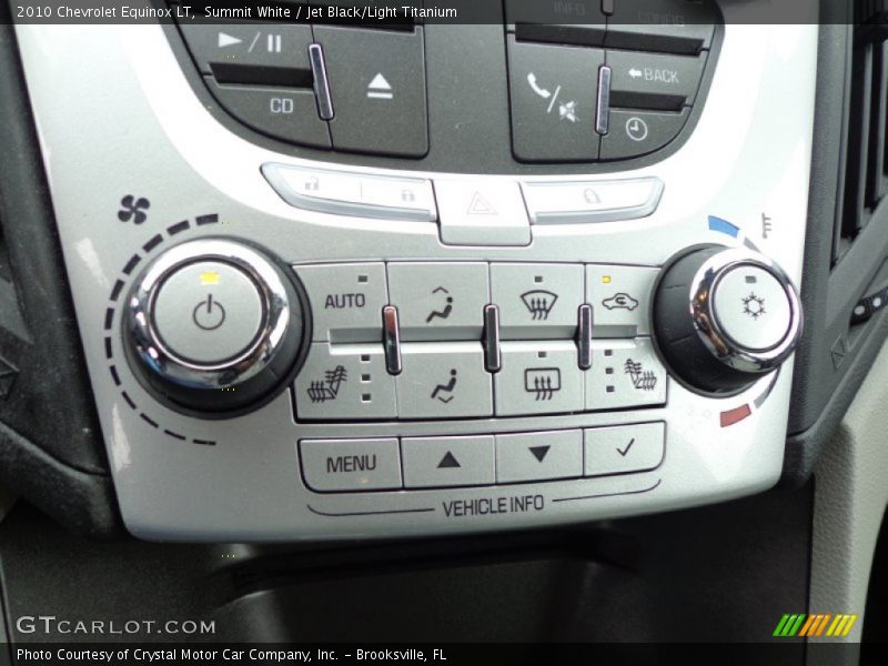 Controls of 2010 Equinox LT
