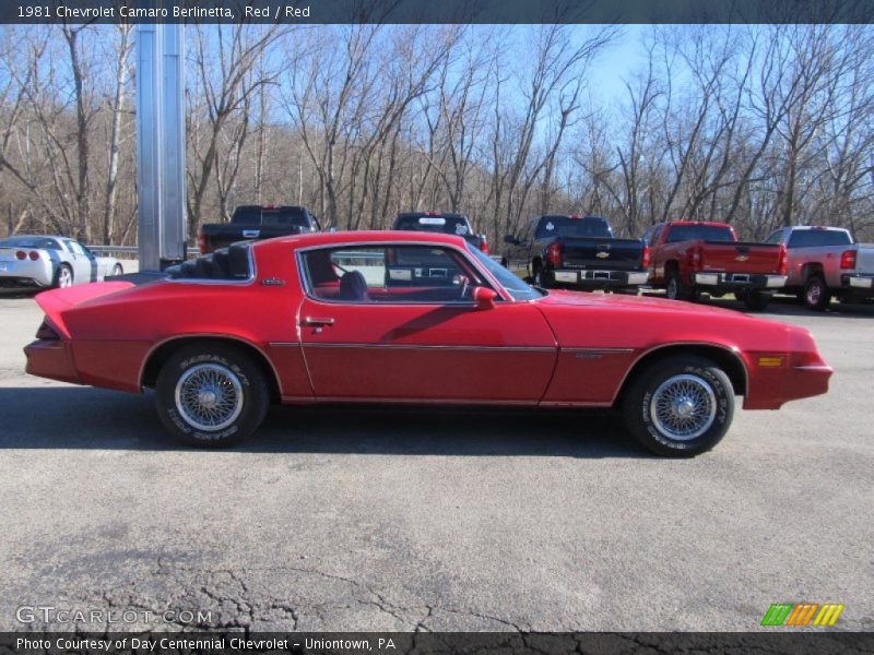  1981 Camaro Berlinetta Red