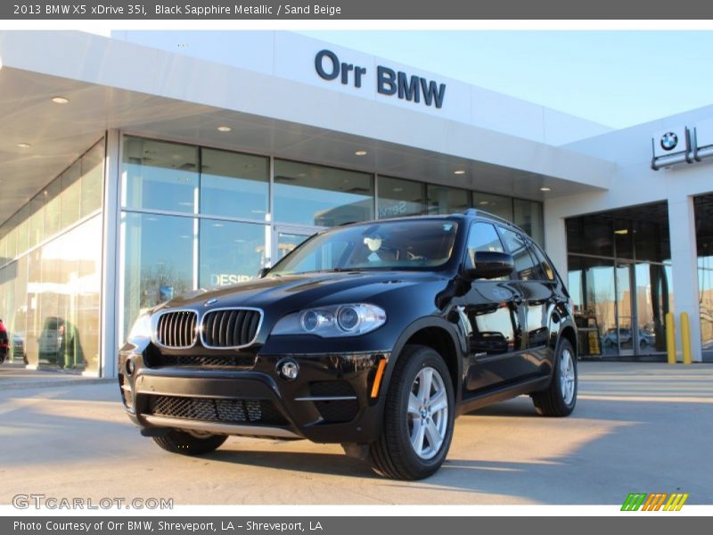 Black Sapphire Metallic / Sand Beige 2013 BMW X5 xDrive 35i
