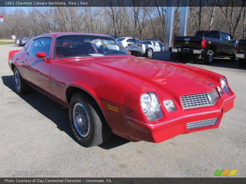 Front 3/4 View of 1981 Camaro Berlinetta