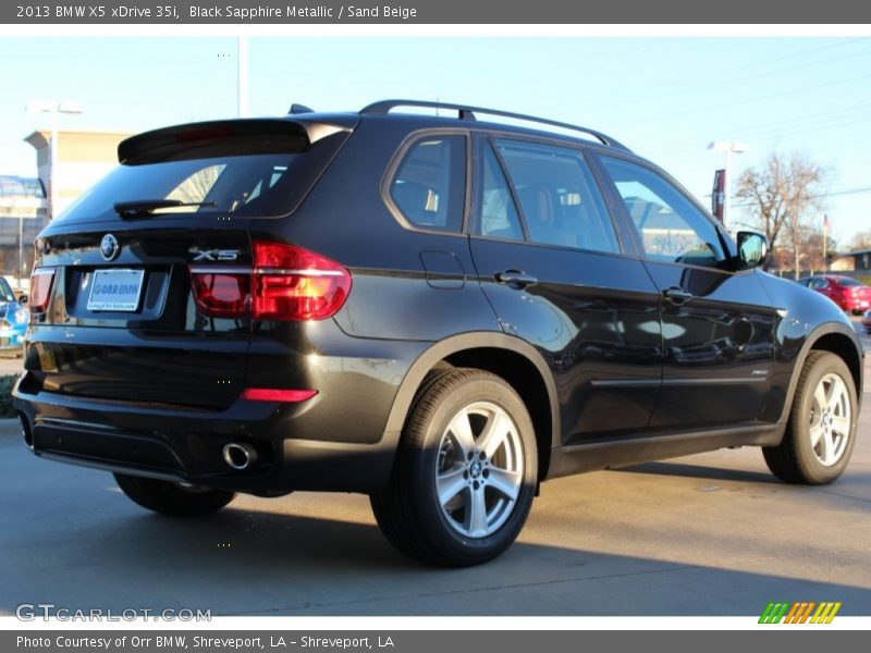 Black Sapphire Metallic / Sand Beige 2013 BMW X5 xDrive 35i