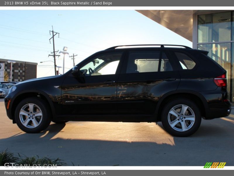 Black Sapphire Metallic / Sand Beige 2013 BMW X5 xDrive 35i