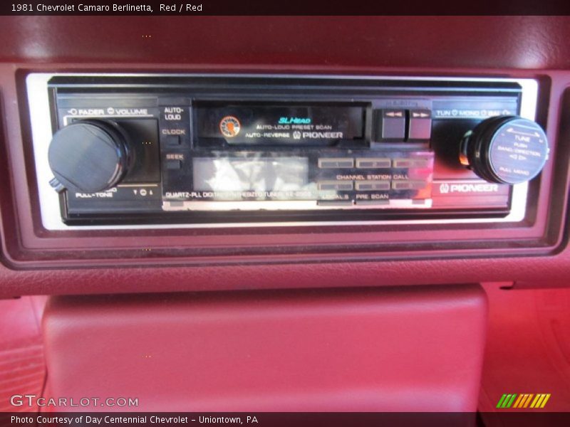 Audio System of 1981 Camaro Berlinetta