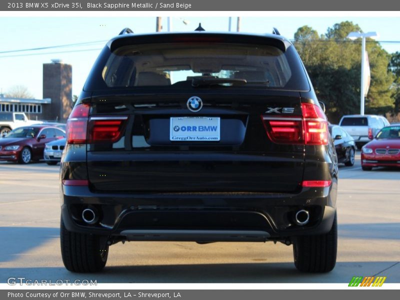 Black Sapphire Metallic / Sand Beige 2013 BMW X5 xDrive 35i