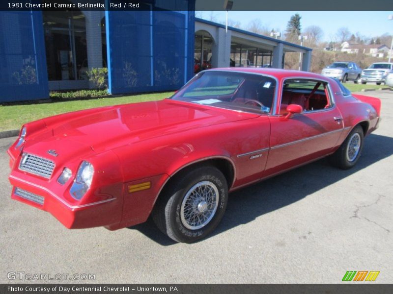Front 3/4 View of 1981 Camaro Berlinetta