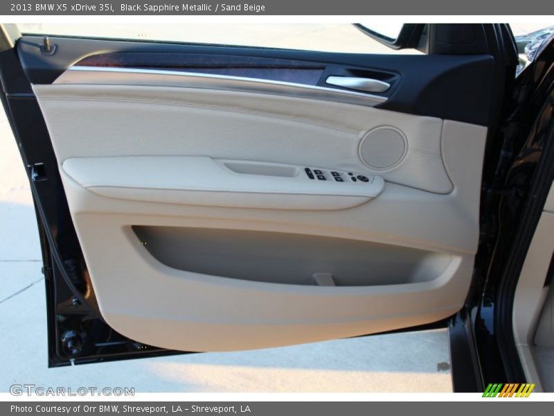 Black Sapphire Metallic / Sand Beige 2013 BMW X5 xDrive 35i