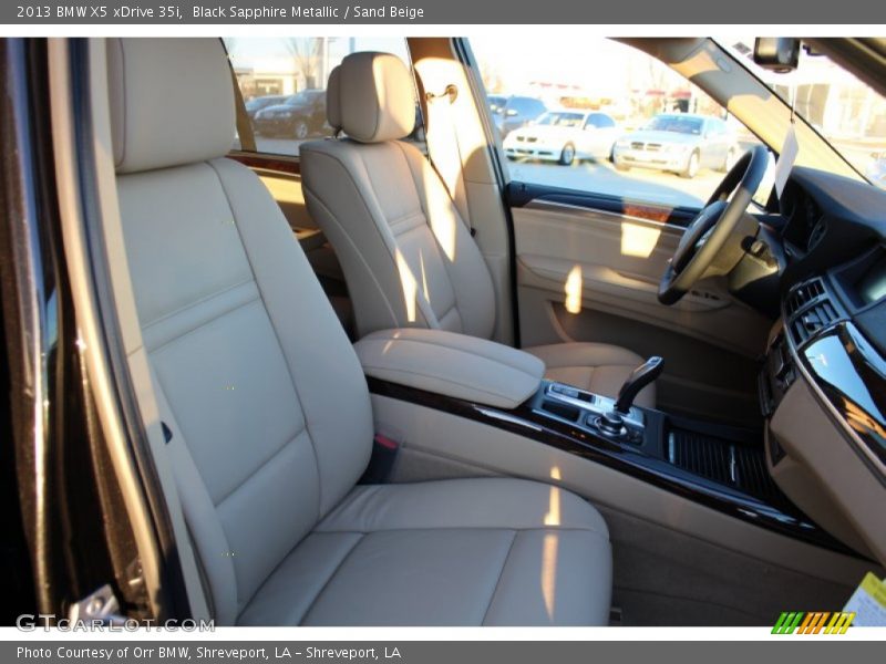 Black Sapphire Metallic / Sand Beige 2013 BMW X5 xDrive 35i