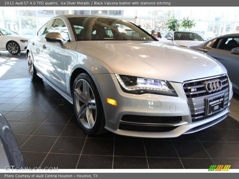 Ice Silver Metallic / Black Valcona leather with diamond stitching 2013 Audi S7 4.0 TFSI quattro