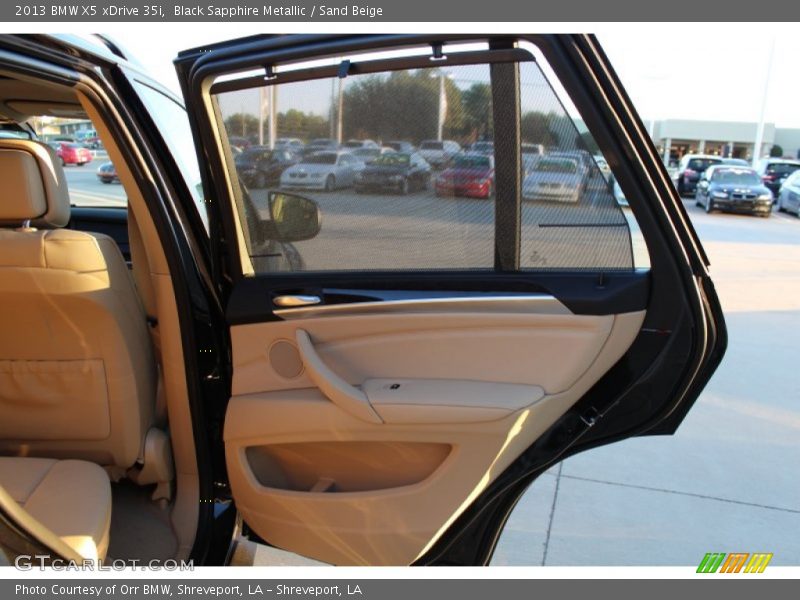 Black Sapphire Metallic / Sand Beige 2013 BMW X5 xDrive 35i