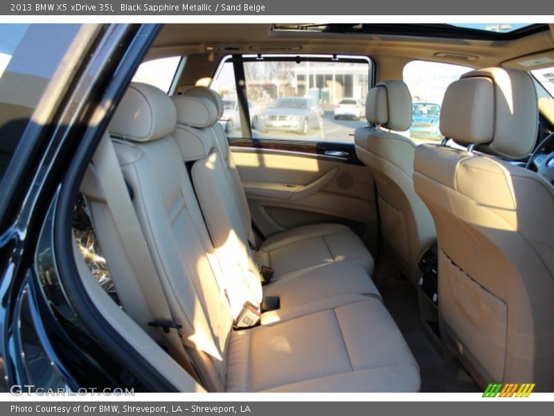 Black Sapphire Metallic / Sand Beige 2013 BMW X5 xDrive 35i