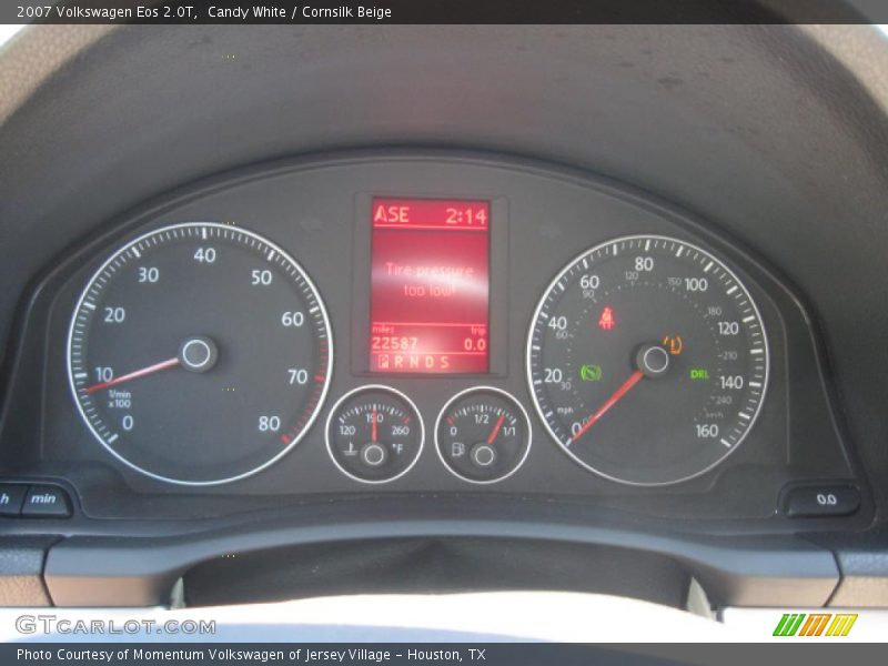 Candy White / Cornsilk Beige 2007 Volkswagen Eos 2.0T