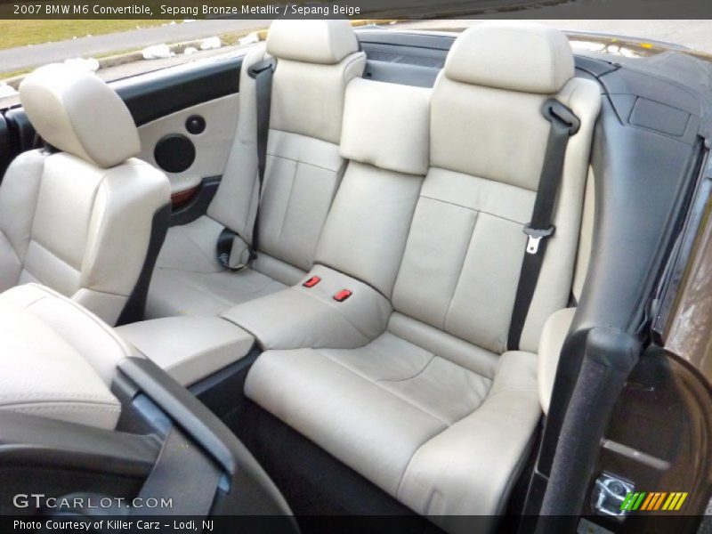 Rear Seat of 2007 M6 Convertible