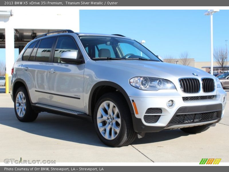 Titanium Silver Metallic / Oyster 2013 BMW X5 xDrive 35i Premium