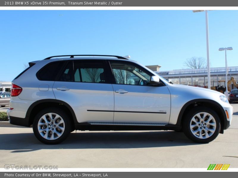 Titanium Silver Metallic / Oyster 2013 BMW X5 xDrive 35i Premium