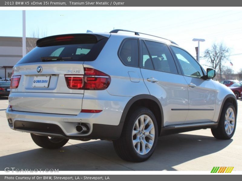 Titanium Silver Metallic / Oyster 2013 BMW X5 xDrive 35i Premium