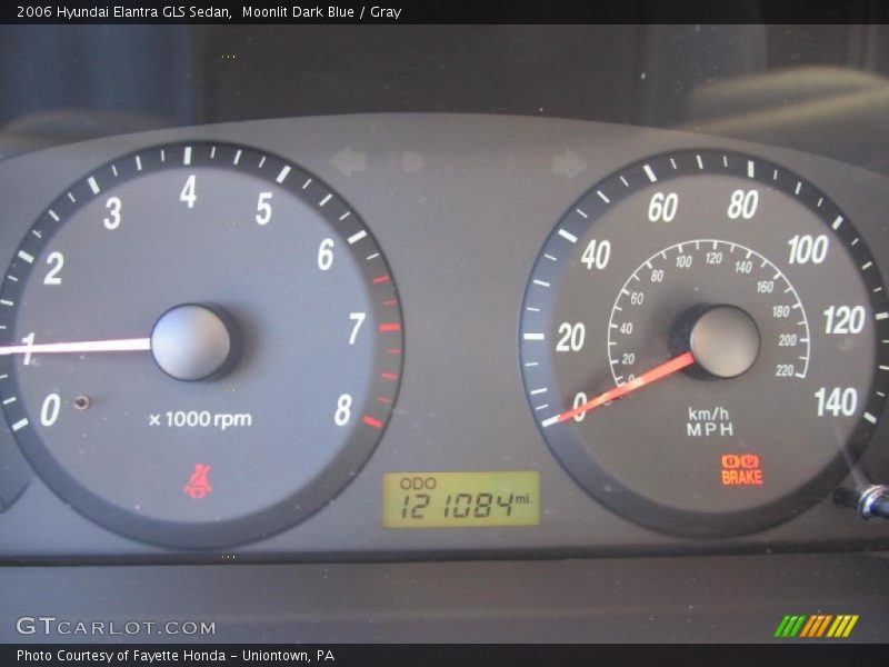 Moonlit Dark Blue / Gray 2006 Hyundai Elantra GLS Sedan