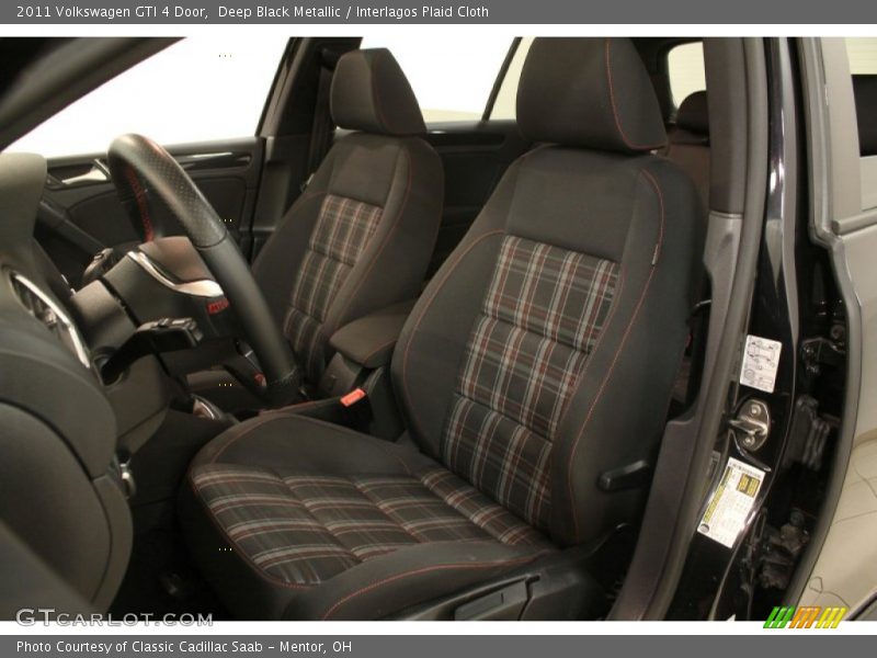  2011 GTI 4 Door Interlagos Plaid Cloth Interior