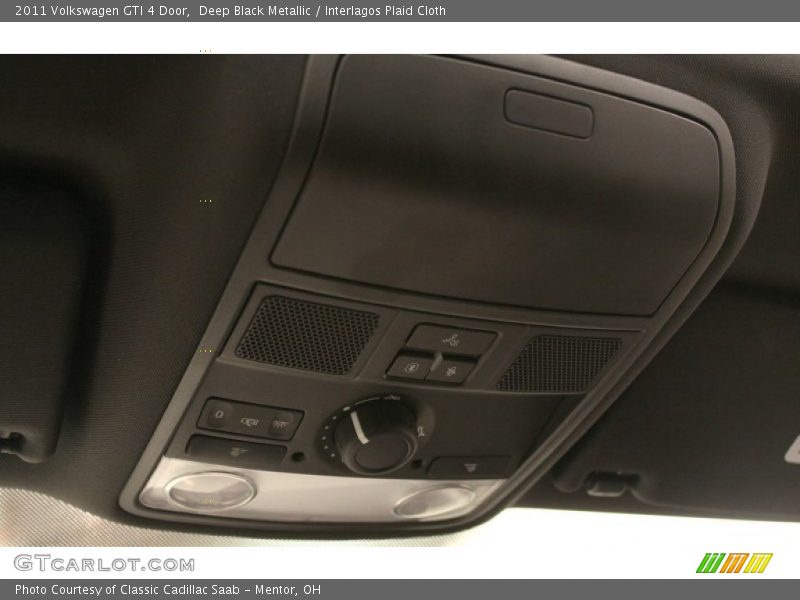 Deep Black Metallic / Interlagos Plaid Cloth 2011 Volkswagen GTI 4 Door