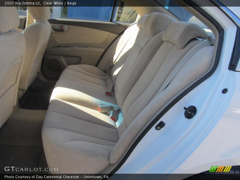 Clear White / Beige 2007 Kia Optima LX