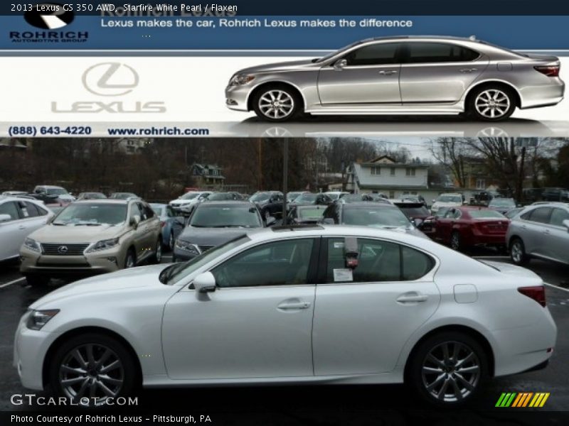 Starfire White Pearl / Flaxen 2013 Lexus GS 350 AWD