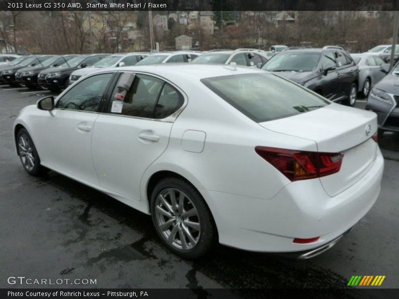 Starfire White Pearl / Flaxen 2013 Lexus GS 350 AWD