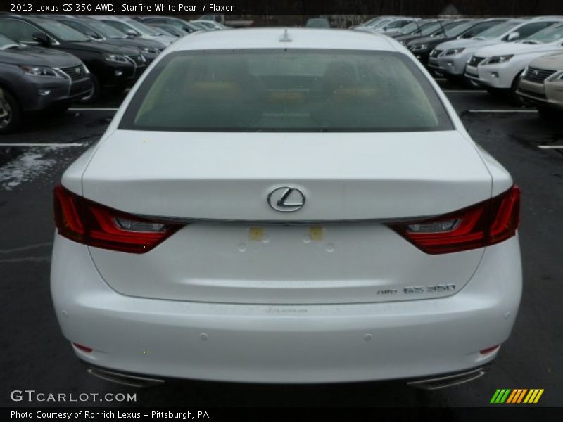 Starfire White Pearl / Flaxen 2013 Lexus GS 350 AWD