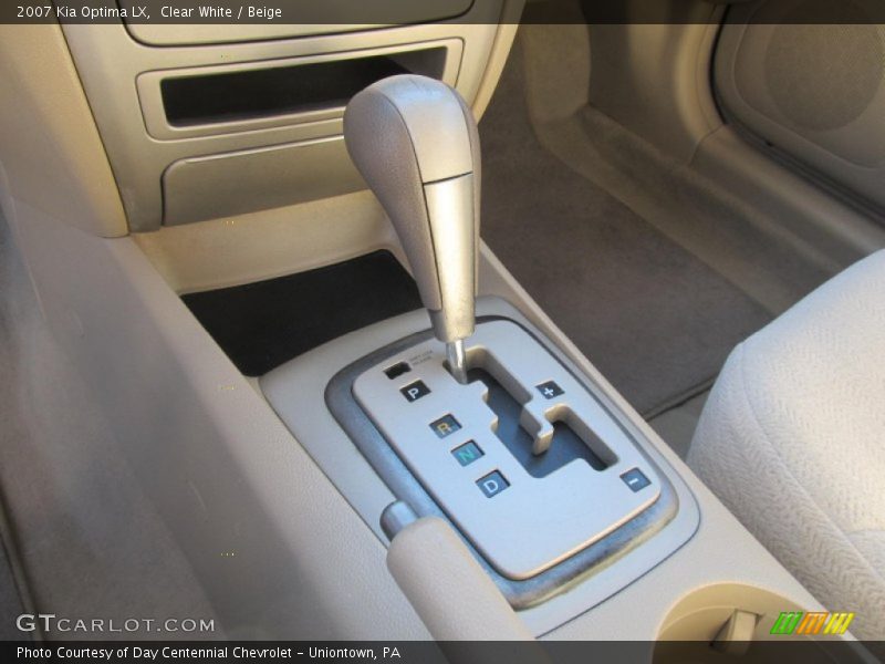 Clear White / Beige 2007 Kia Optima LX