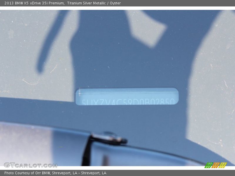 Titanium Silver Metallic / Oyster 2013 BMW X5 xDrive 35i Premium