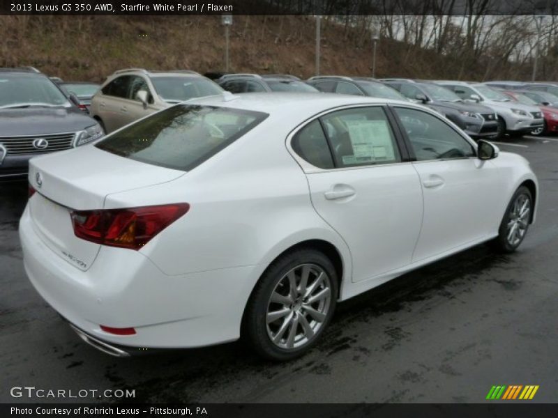 Starfire White Pearl / Flaxen 2013 Lexus GS 350 AWD