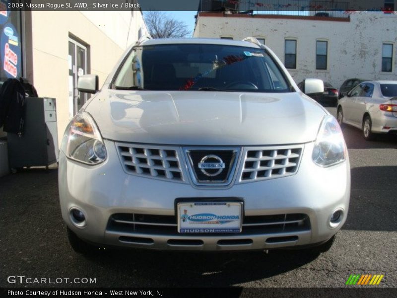 Silver Ice / Black 2009 Nissan Rogue SL AWD