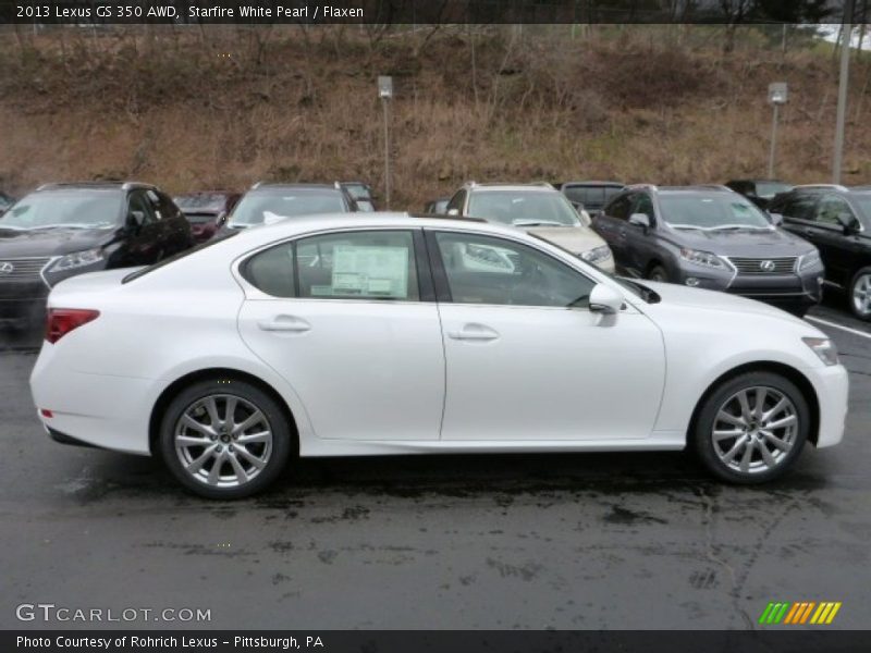 Starfire White Pearl / Flaxen 2013 Lexus GS 350 AWD
