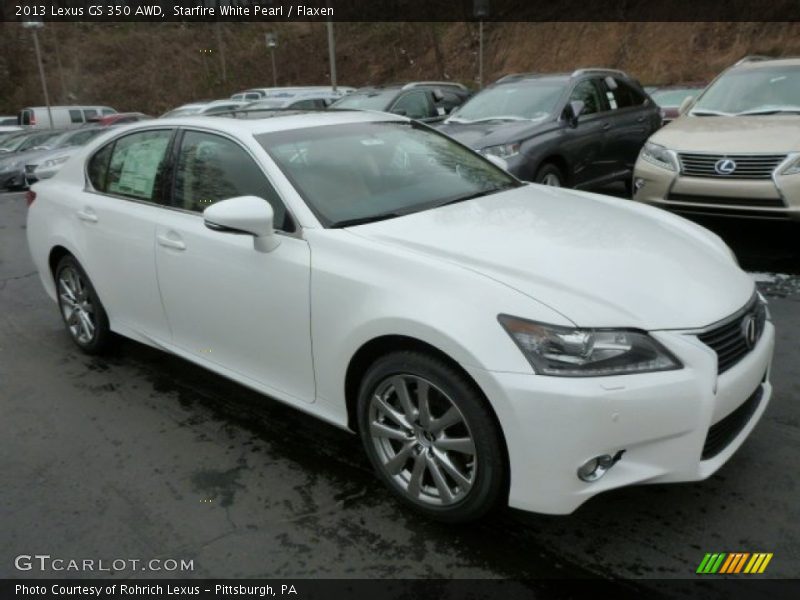 Starfire White Pearl / Flaxen 2013 Lexus GS 350 AWD