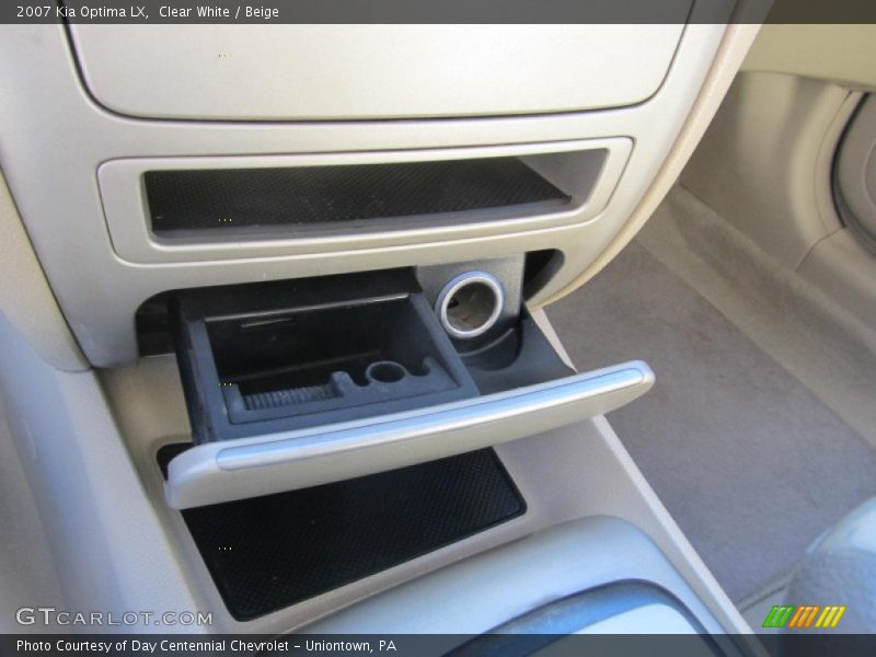 Clear White / Beige 2007 Kia Optima LX