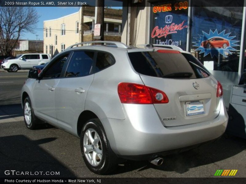Silver Ice / Black 2009 Nissan Rogue SL AWD