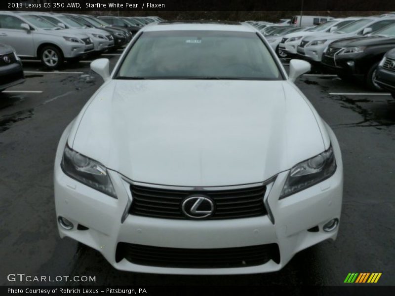 Starfire White Pearl / Flaxen 2013 Lexus GS 350 AWD