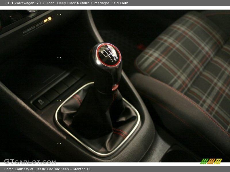 Deep Black Metallic / Interlagos Plaid Cloth 2011 Volkswagen GTI 4 Door