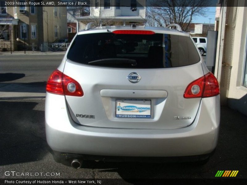 Silver Ice / Black 2009 Nissan Rogue SL AWD