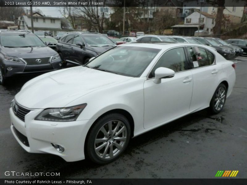 Starfire White Pearl / Flaxen 2013 Lexus GS 350 AWD