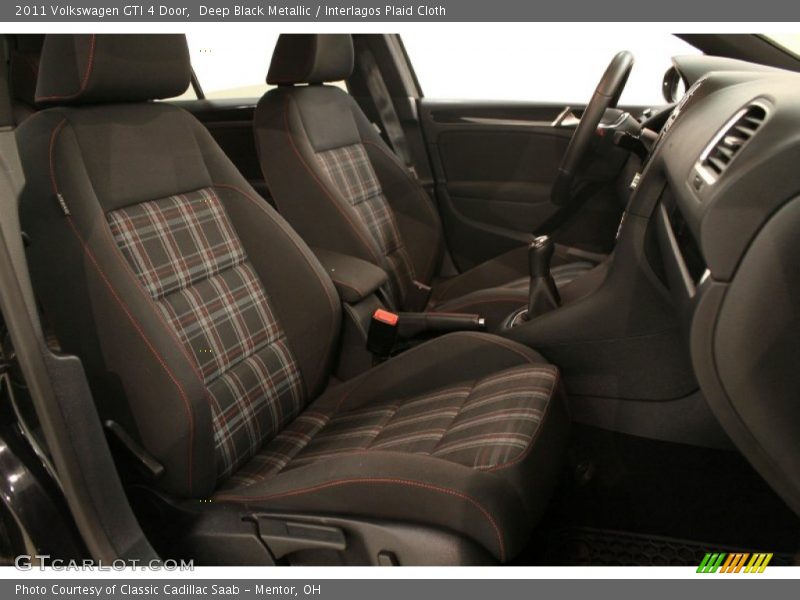 Deep Black Metallic / Interlagos Plaid Cloth 2011 Volkswagen GTI 4 Door