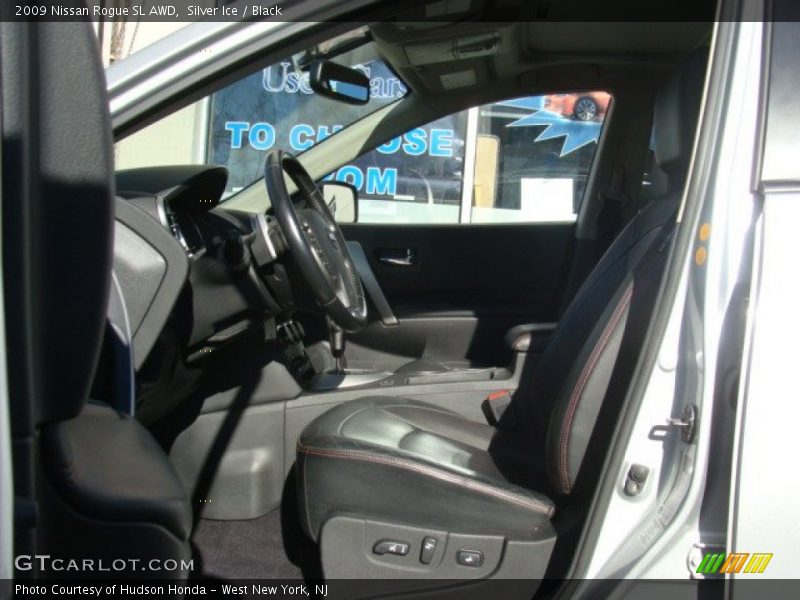 Silver Ice / Black 2009 Nissan Rogue SL AWD