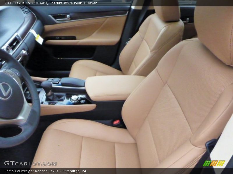 Starfire White Pearl / Flaxen 2013 Lexus GS 350 AWD