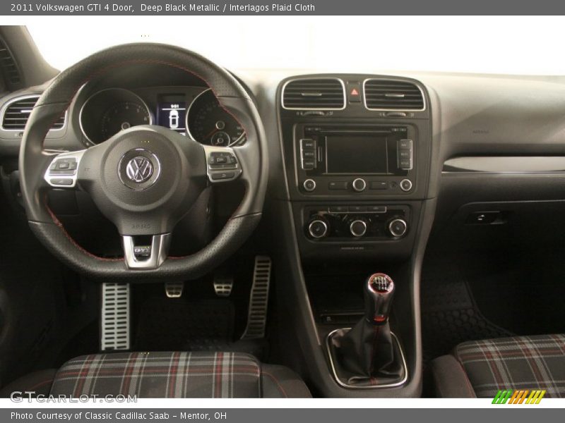 Deep Black Metallic / Interlagos Plaid Cloth 2011 Volkswagen GTI 4 Door
