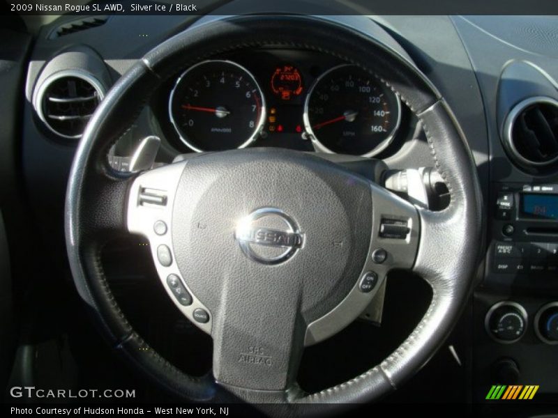Silver Ice / Black 2009 Nissan Rogue SL AWD